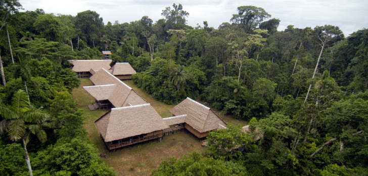 Aerial view of the Tambopata Research Center